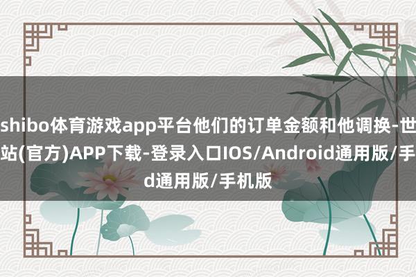 shibo体育游戏app平台他们的订单金额和他调换-世博网站(官方)APP下载-登录入口IOS/Android通用版/手机版