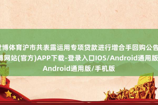 世博体育沪市共表露运用专项贷款进行增合手回购公告78份-世博网站(官方)APP下载-登录入口IOS/Android通用版/手机版